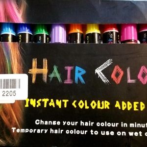 EZCO 12 Color Temporary Hair Chalk Pens Crayon Sal